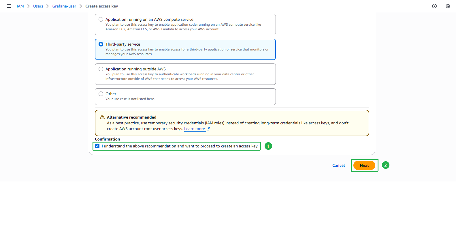 Create IAM User