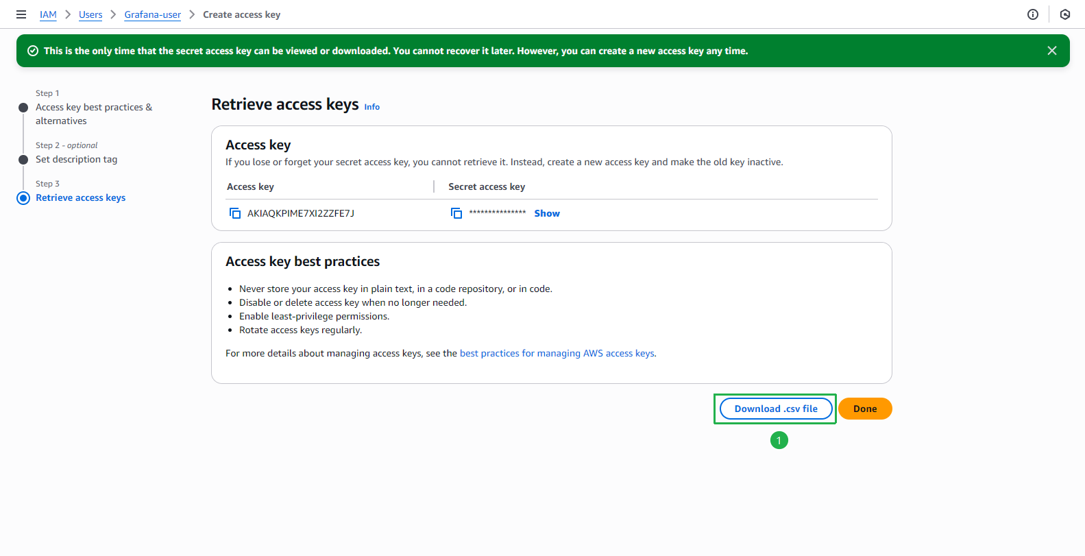 Create IAM User
